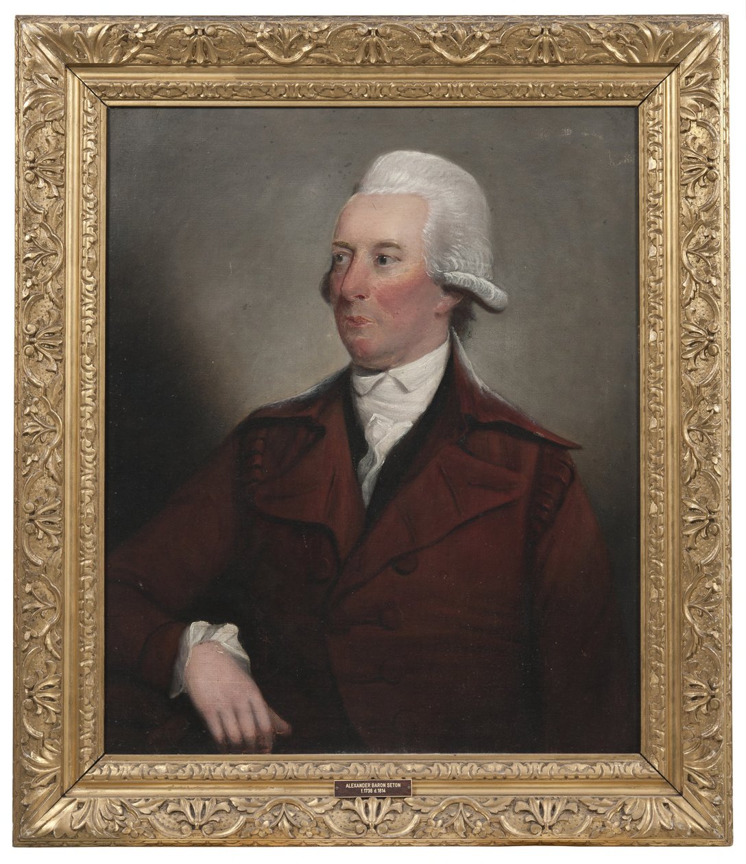 Alexander Baron Seton (1738-1814), dottore in giurisprudenza, proprietario terriero, nato in Scozia, attivo in Svezia e in Scozia, sposato in prime nozze con 1. Elizabeth Angus, 2. Anne Innes of Cathlow, nipote e figlia adottiva di George Seton, fu proprie da Henry Raeburn