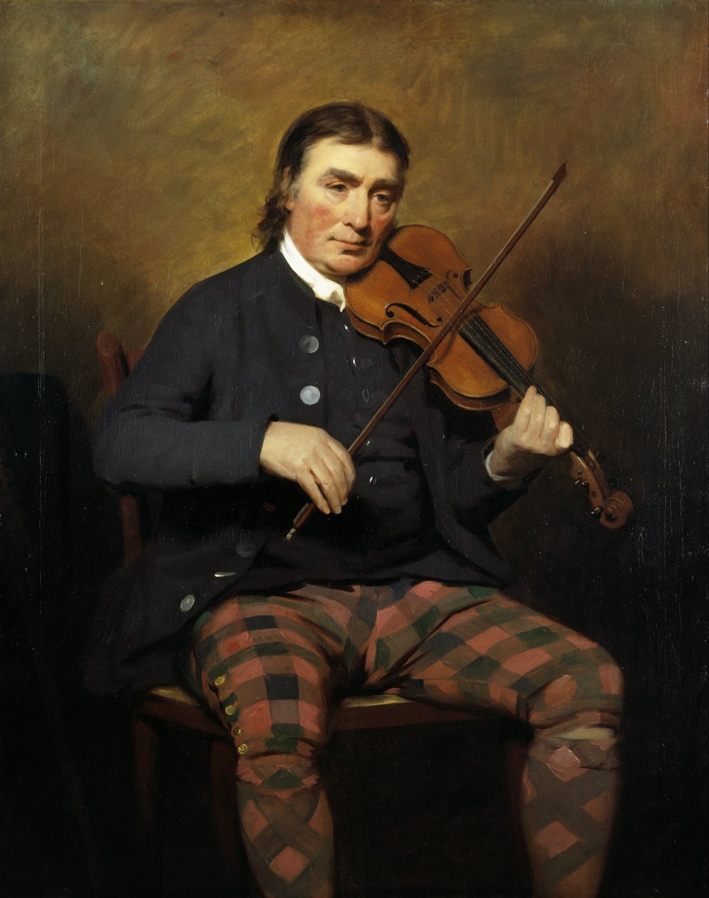 Niel Gow, 1727 - 1807. Violinista e compositore da Henry Raeburn