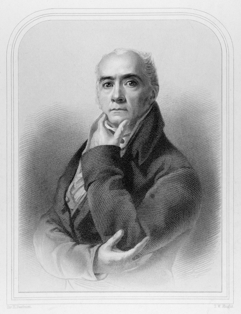 Ritratto di Sir Henry Raeburn, inciso da T.W. Knight da Henry Raeburn