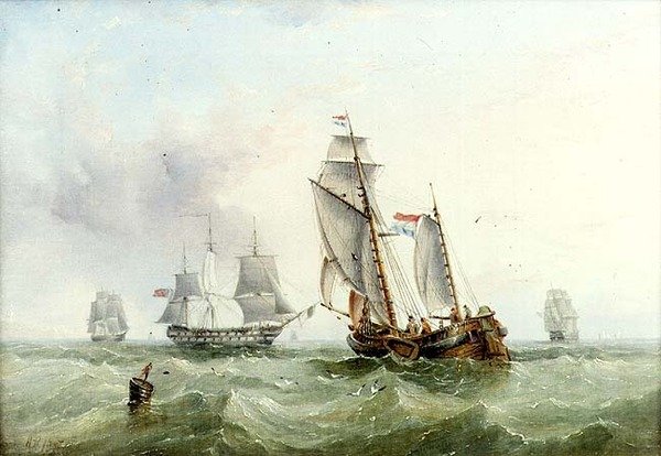 Navigazione olandese e britannica da Henry Redmore