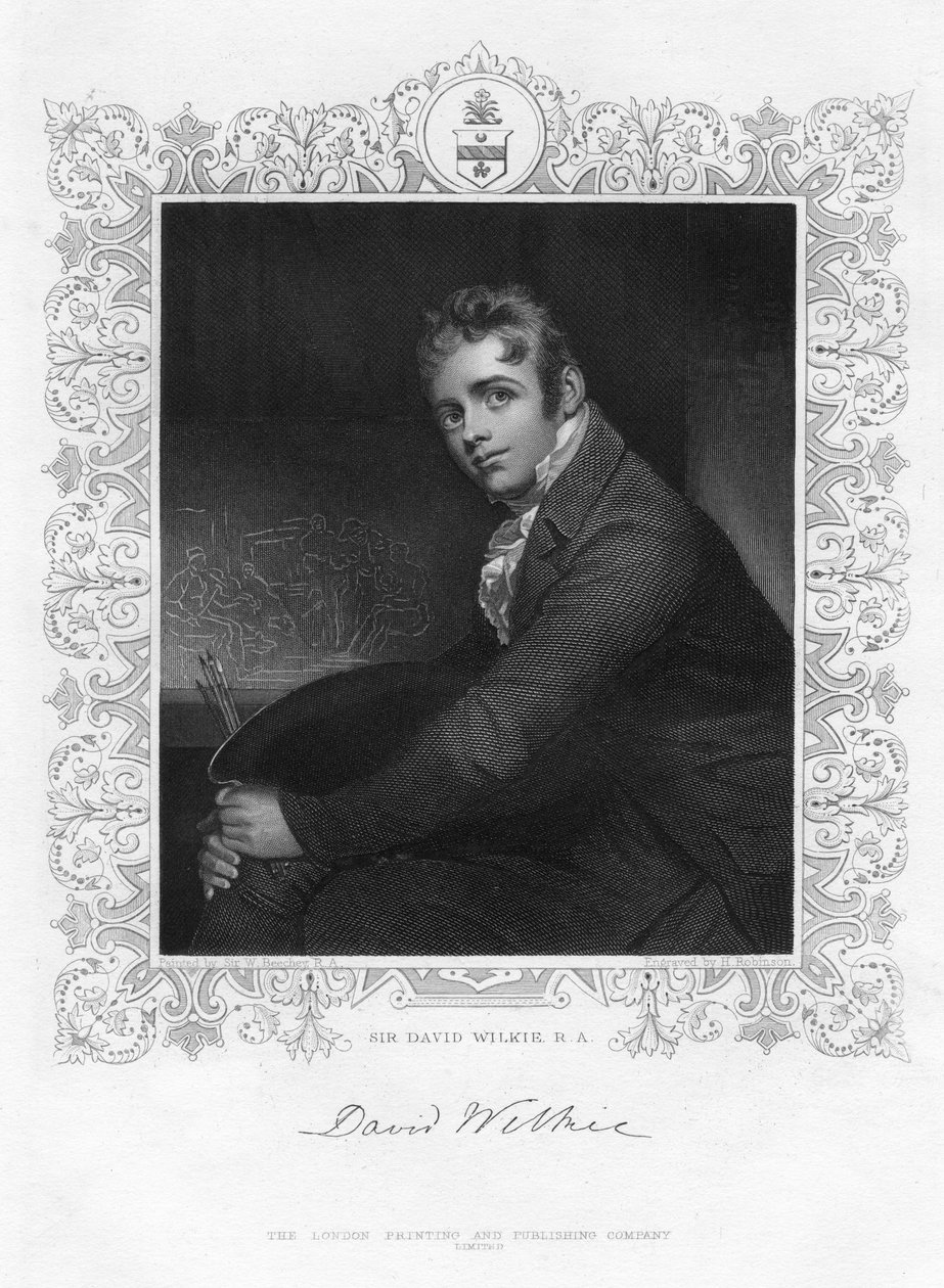 Sir David Wilkie 1785-1841, pittore scozzese, XIX secolo da Henry Robinson