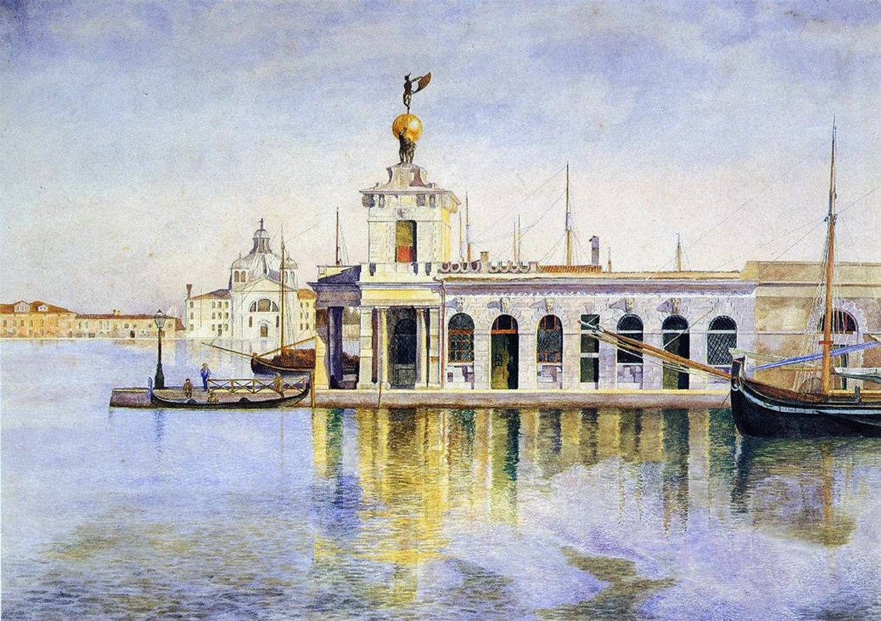 Venezia, la Dogana, 1874 da Henry Roderick Newman