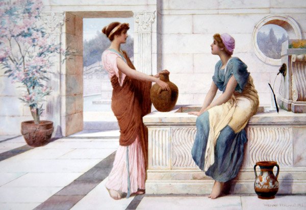 Pettegolezzi, c.1895 da Henry Ryland