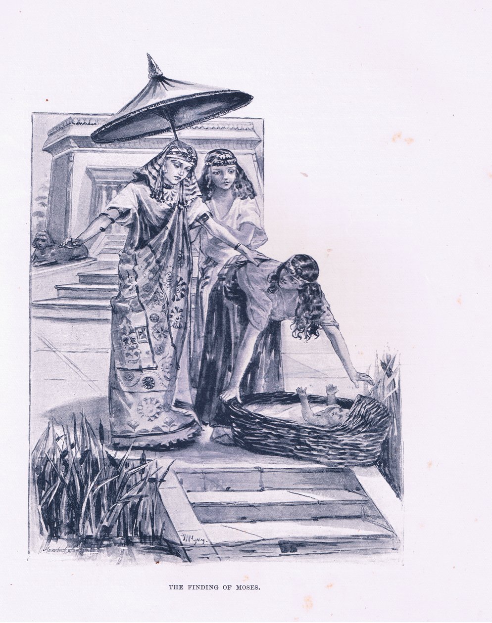 Il ritrovamento di Mosè da Henry Ryland