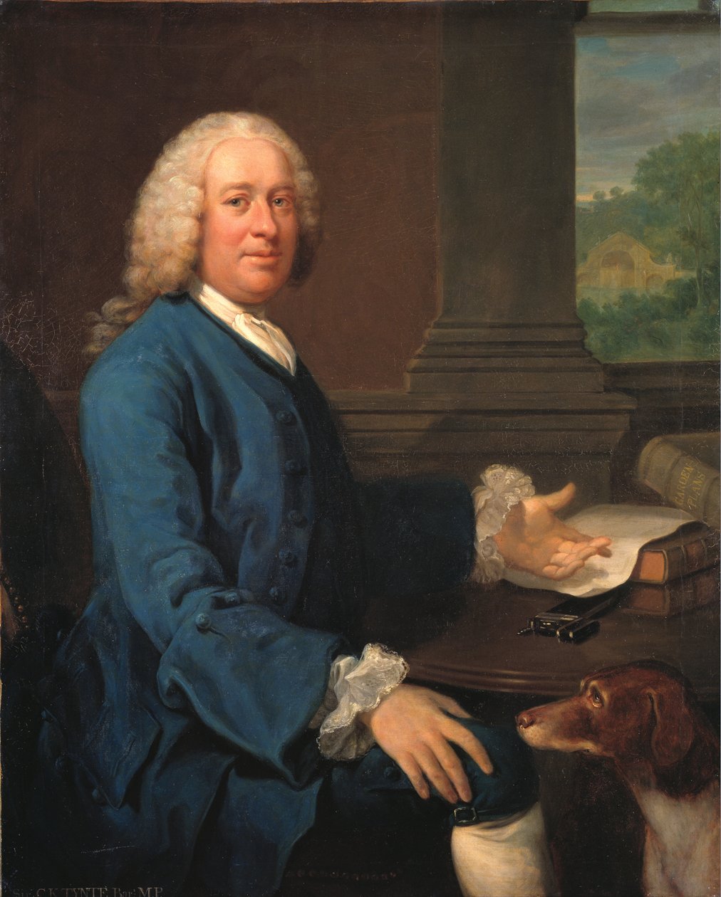 Sir Charles Kemeys-Tynte (1710-1785) (Olio su tela) da Henry S. Parkerman