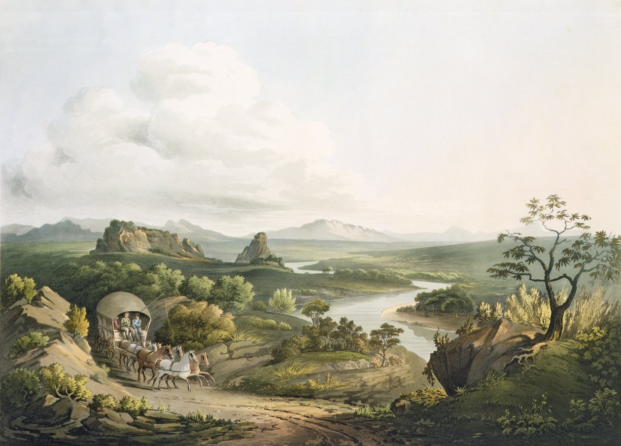 Una vista vicino al Roode Sand Pass al Capo di Buona Speranza, inciso da J. Bluck, 1809 da Henry Salt