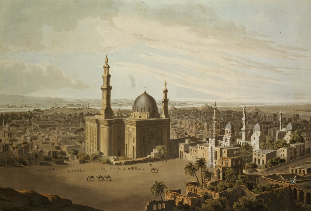 Veduta del Cairo, inciso da Daniel Havell (1785-1826) 1809 da Henry Salt