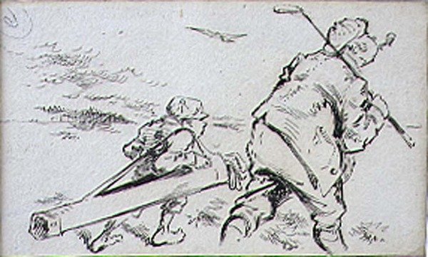 Il golfista maldestro, illustrazione da 