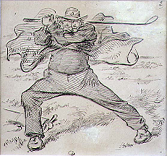 Il golfista caotico, illustrazione da 