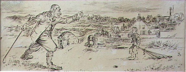 Il golfista furioso, illustrazione da 