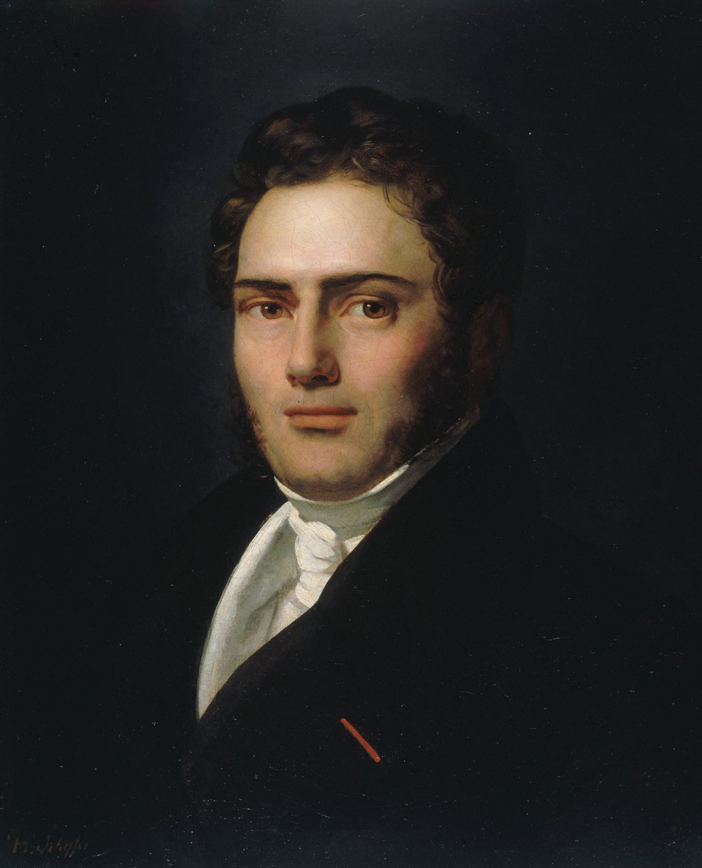 Ritratto di Saint-Amand Bazard 1791-1832, 1821 da Henry Scheffer