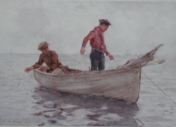 Ragazzi che pescano a Newlyn da Henry Scott Tuke