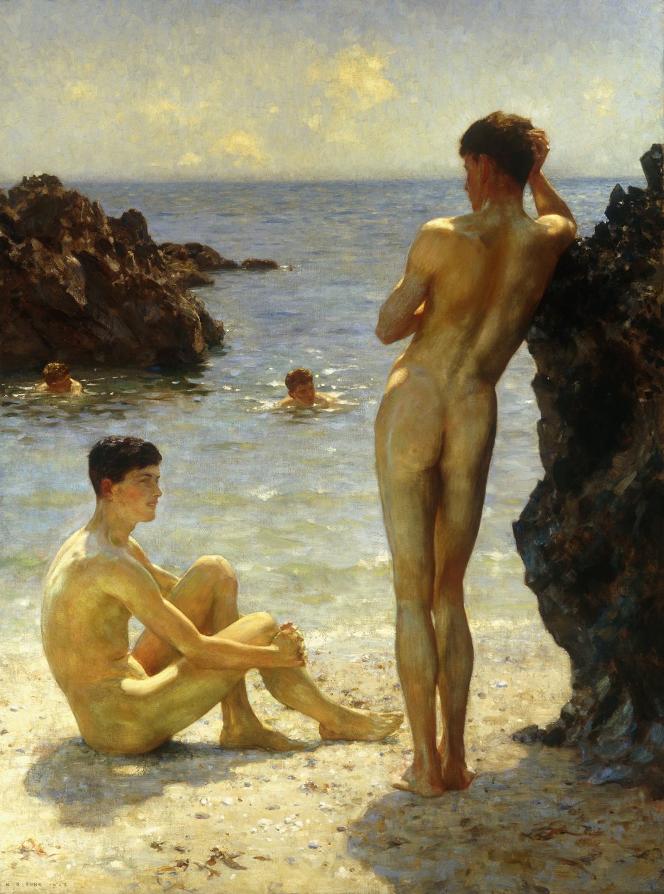 Amanti del sole, 1923 da Henry Scott Tuke