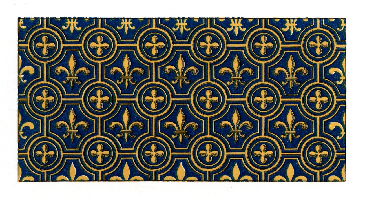 Ornamento a losanga, XIV secolo, 1843 da Henry Shaw