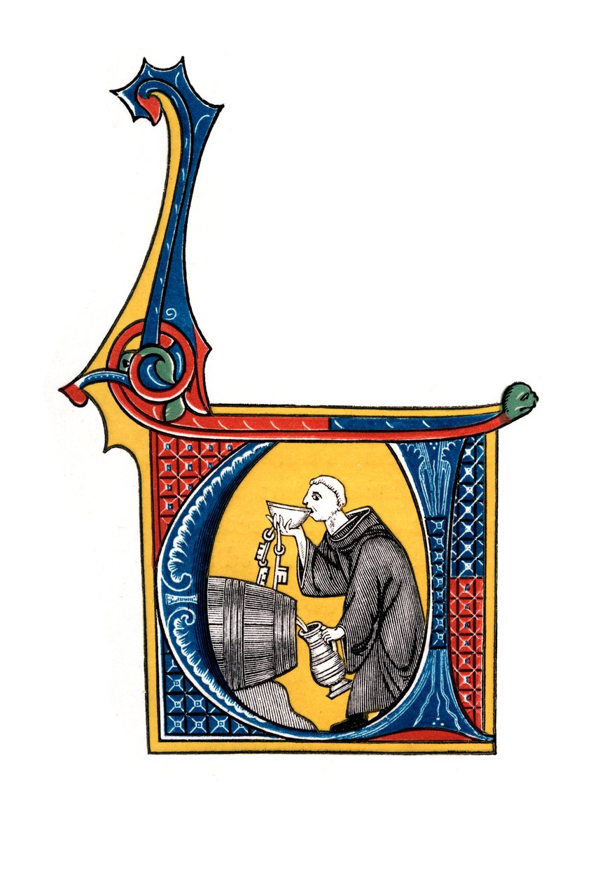 Lettera iniziale U, inizio XIV secolo da Henry Shaw