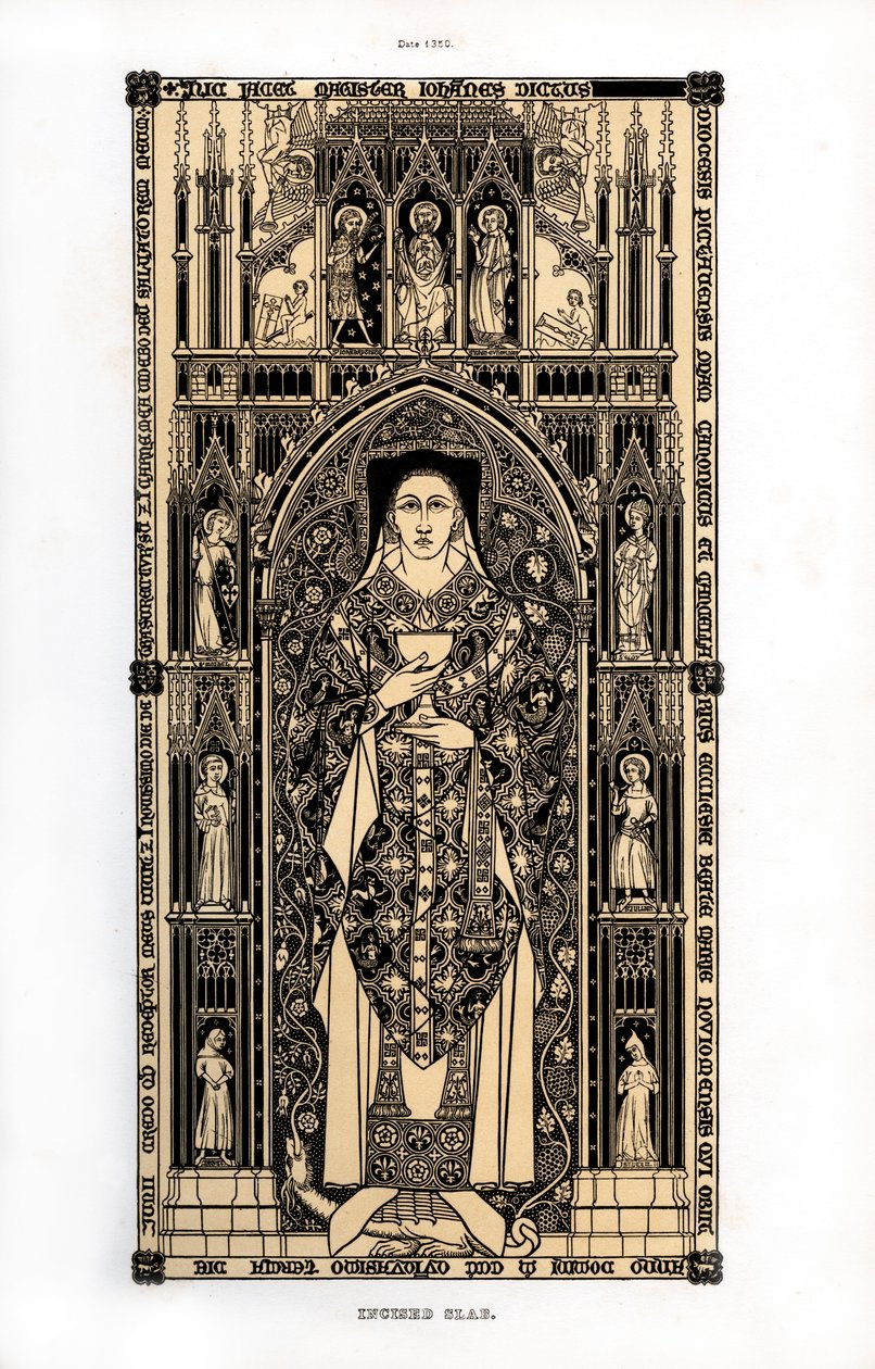 Il canonico di Poitiers, c1350, 1843 da Henry Shaw