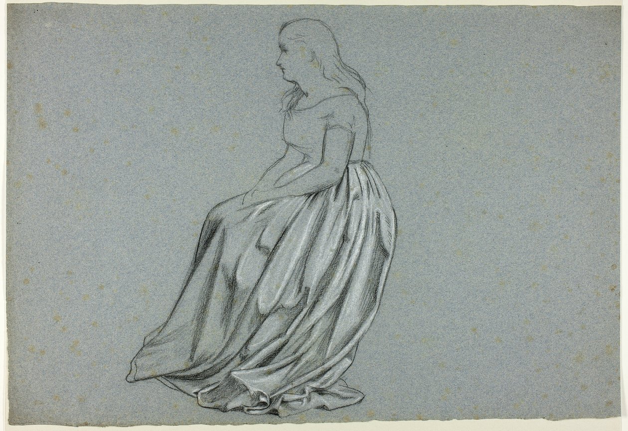 Profilo di donna seduta da Henry Stacy Marks