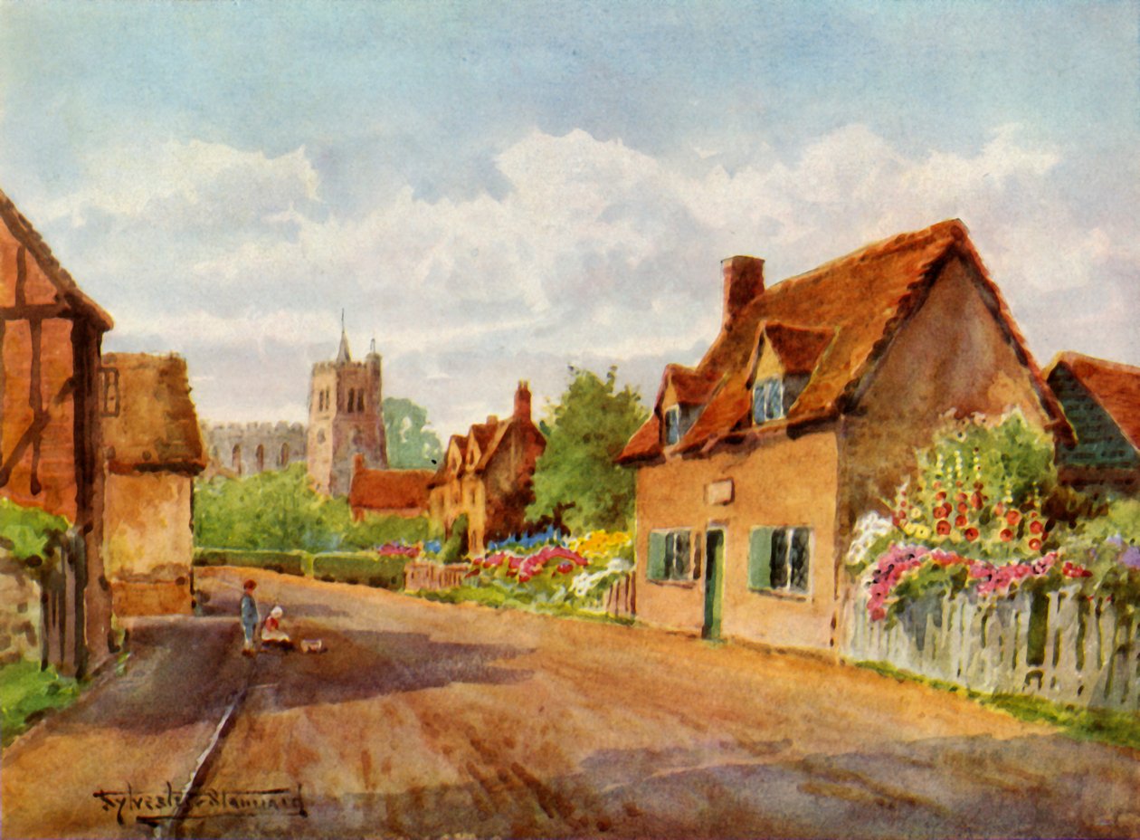 Cottage di Bunyan, Elstow, Bedford, 1943 da Henry Stannard