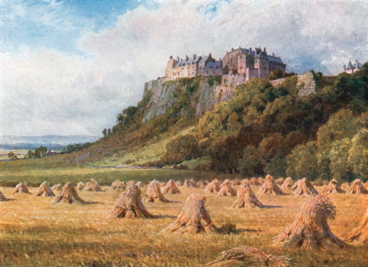 Il castello di Stirling dal Nodo del Re (litografia a colori) da Henry Sutton Palmer