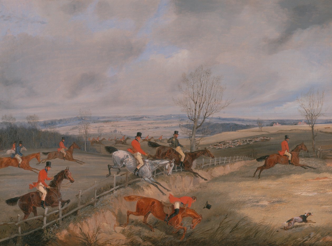 Scena di caccia: Disegnare la copertura da Henry Thomas Alken