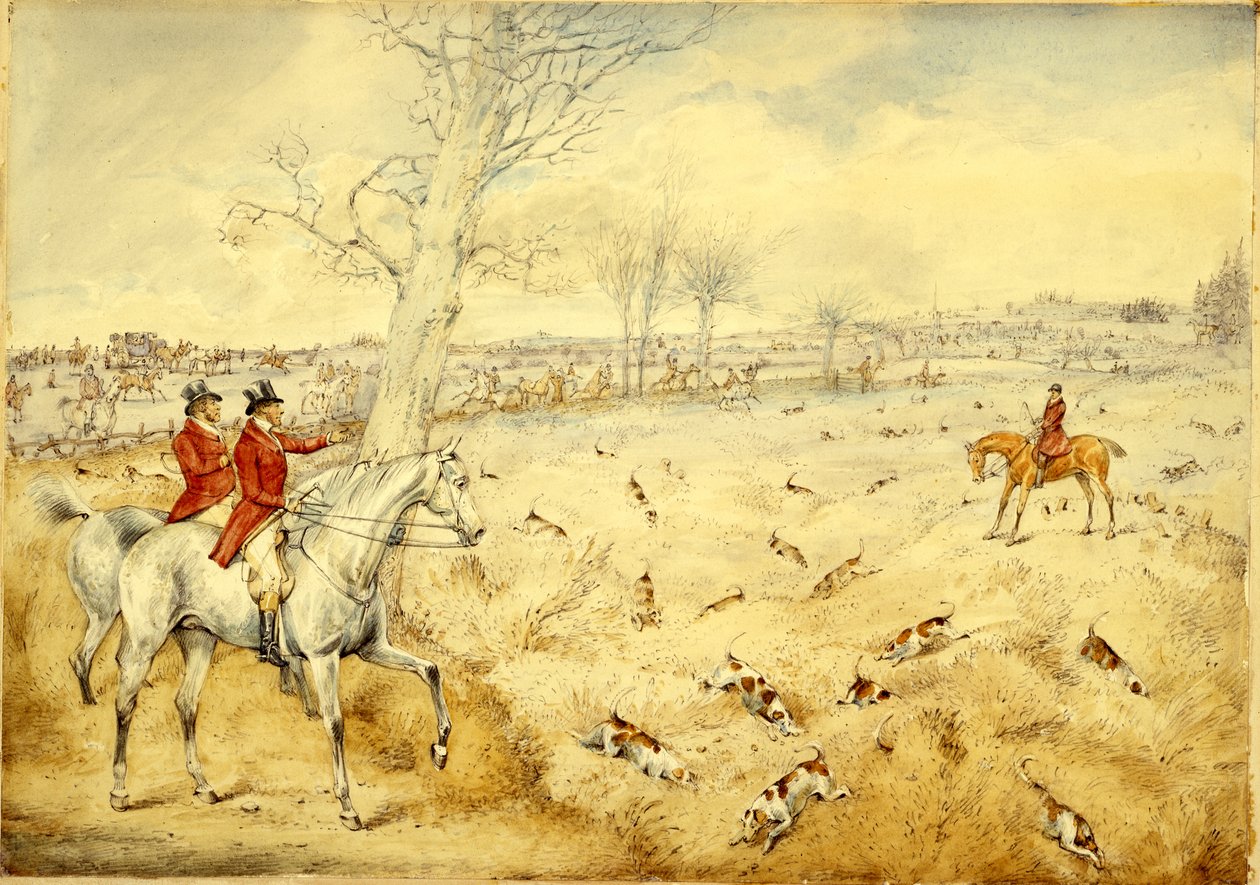 Scene di caccia: oltre la siepe da Henry Thomas Alken