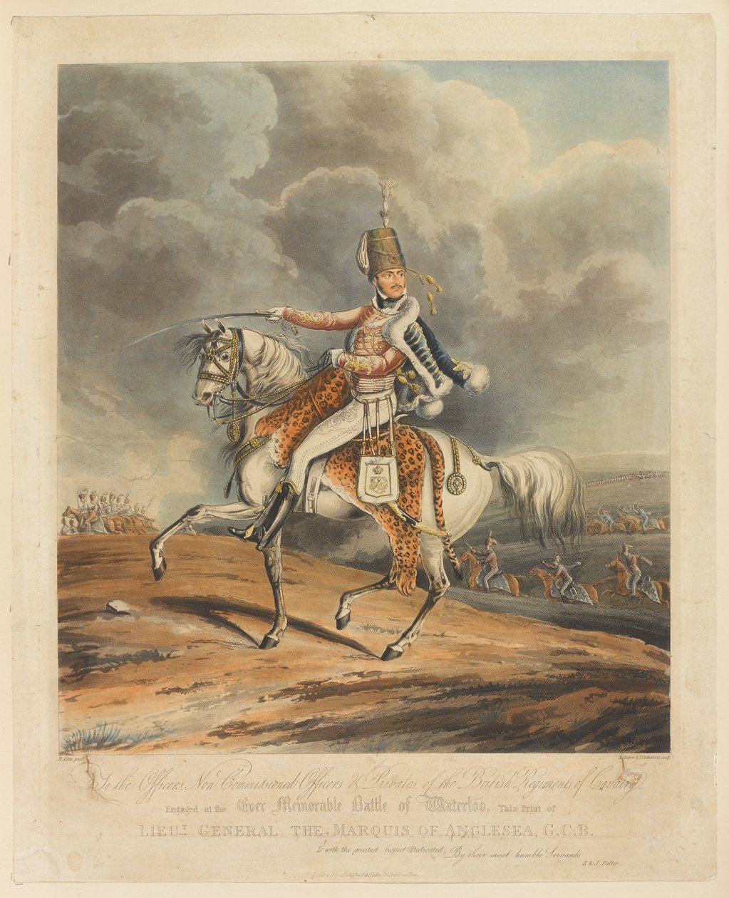 Il Marchese di Anglesea, G.C.B, Battaglia di Waterloo, 1815 da Henry Thomas Alken