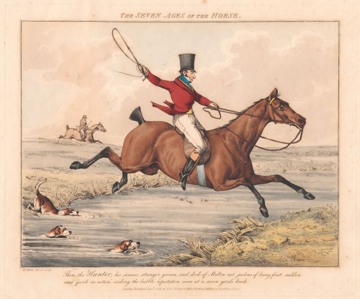 Set di sette: Le sette età del cavallo da Henry Thomas Alken