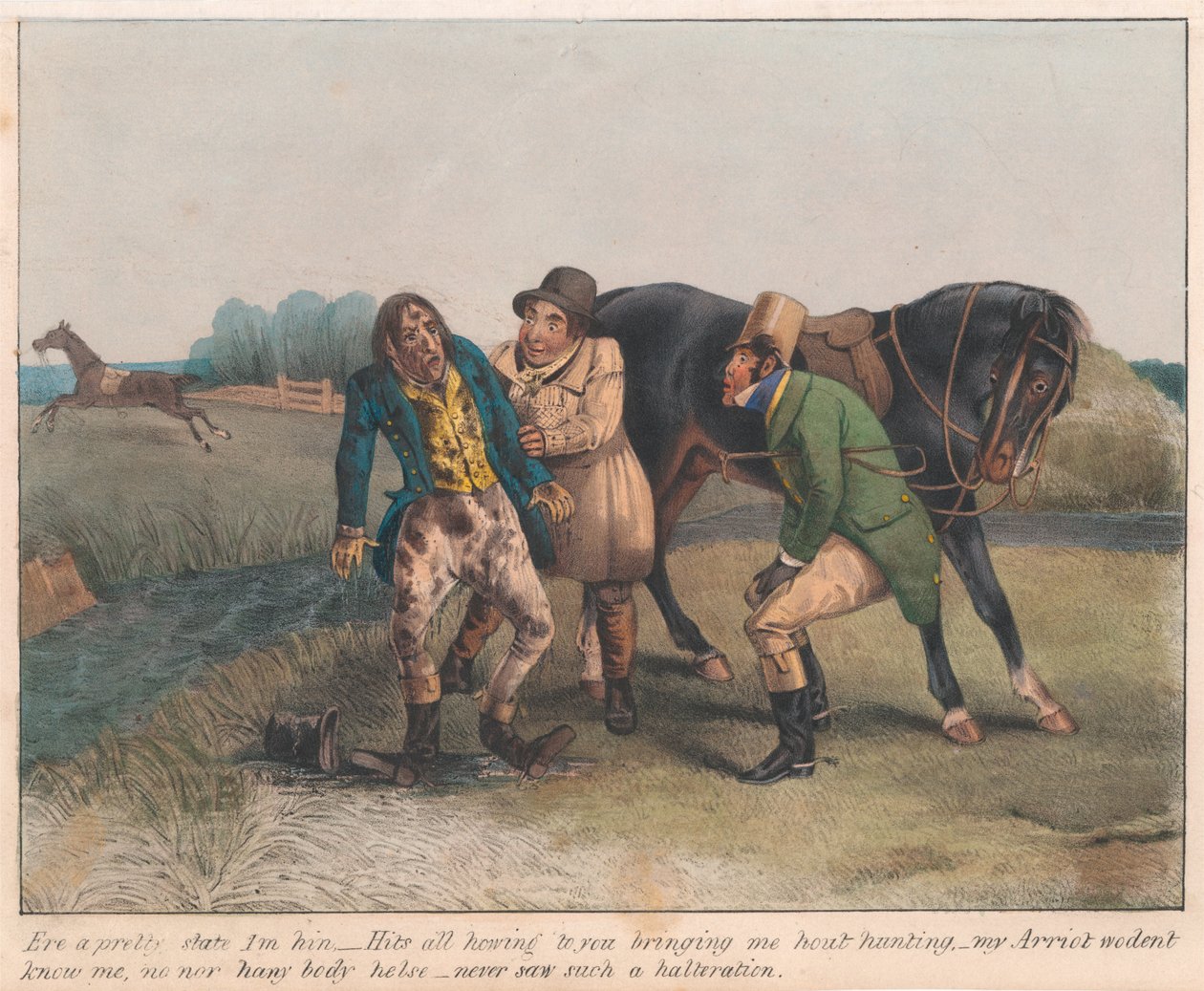 Set di dodici con frontespizio: “Sporting Satirist” da Henry Thomas Alken