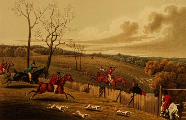 Caccia al cervo, acquatinta di I. Clark, pub. da Thomas McLean da Henry Thomas Alken