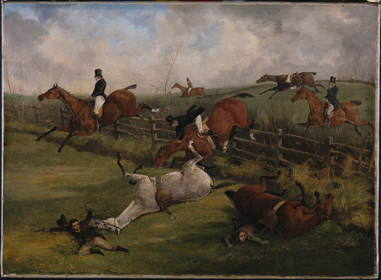 Il Grand Leicestershire Steeplechase, 12 marzo 1829: una scena ricca e tale che nessun altro paese può esibire da Henry Thomas Alken