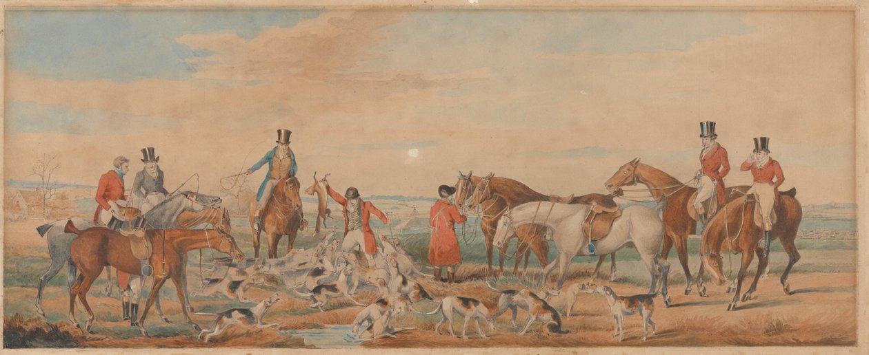 La caccia nel Leicestershire - La morte da Henry Thomas Alken