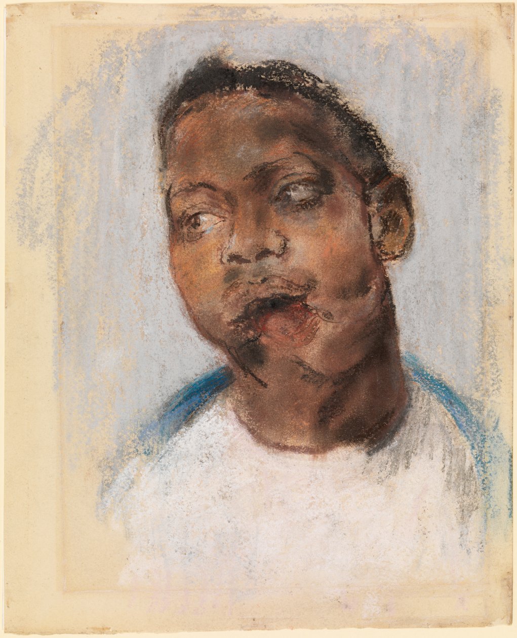 Ritratto di un soldato ferito prima del trattamento da Henry Tonks