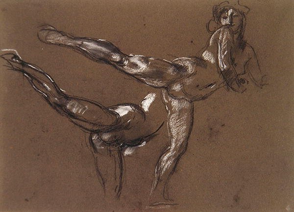 Due studi di nudo femminile da Henry Tonks
