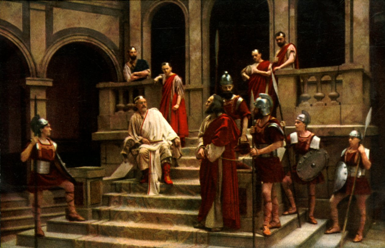 Gesù davanti a Pilato da Henry Traut