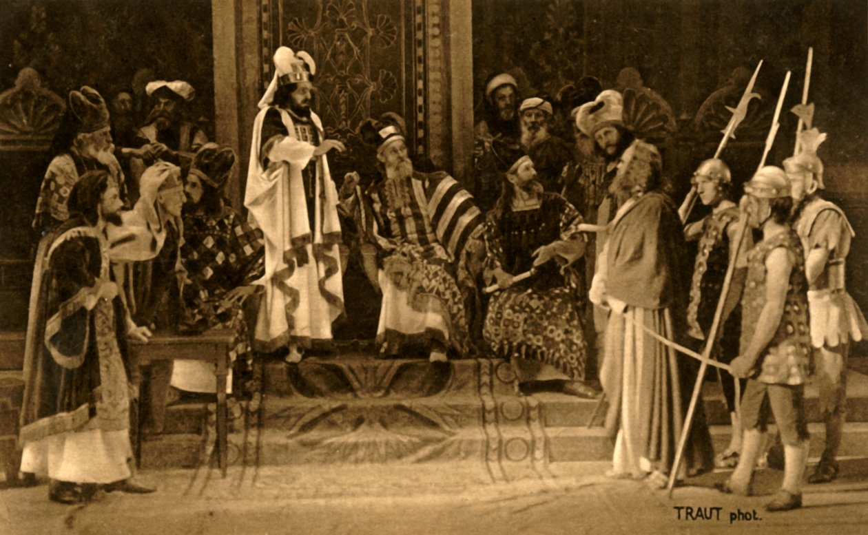 Gesù davanti al Sinedrio, 1922 da Henry Traut