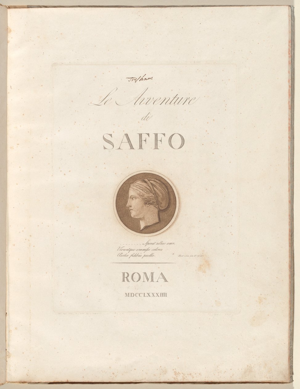 Le avventure di Saffo da Henry Tresham