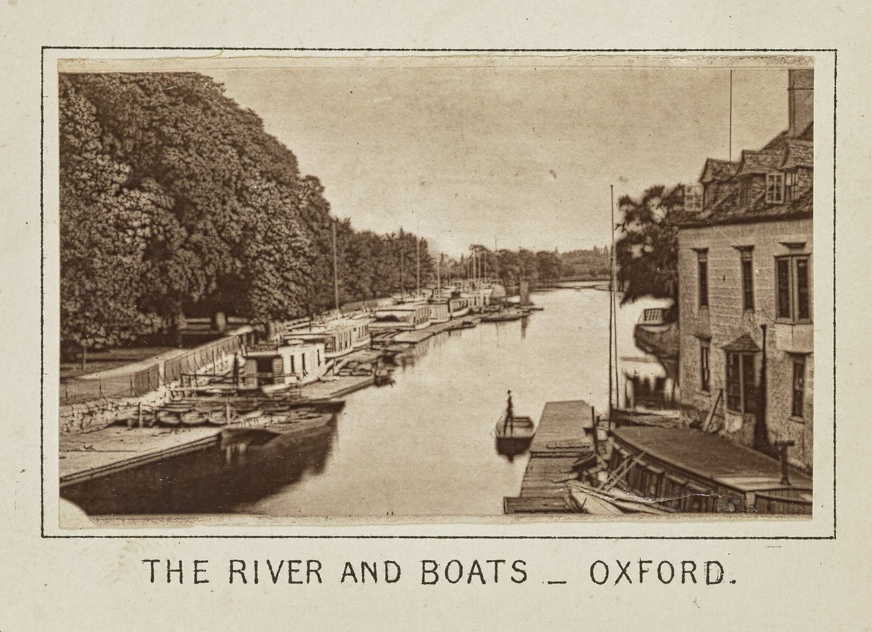 Il fiume e le barche - Oxford da Henry W. Taunt
