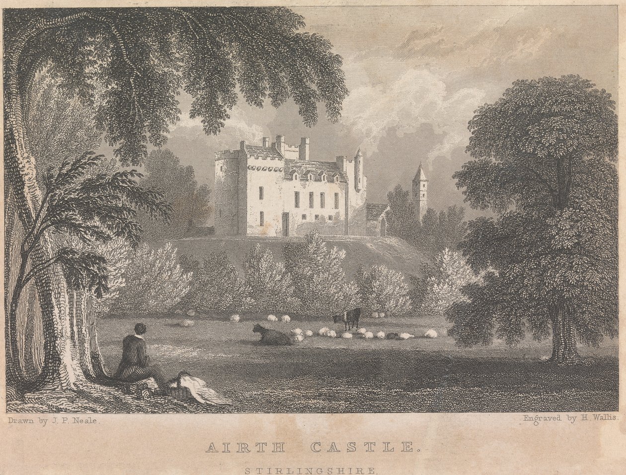 Castello di Airth, Stirlingshire; pagina 4 (Volume Uno) da Henry Wallis