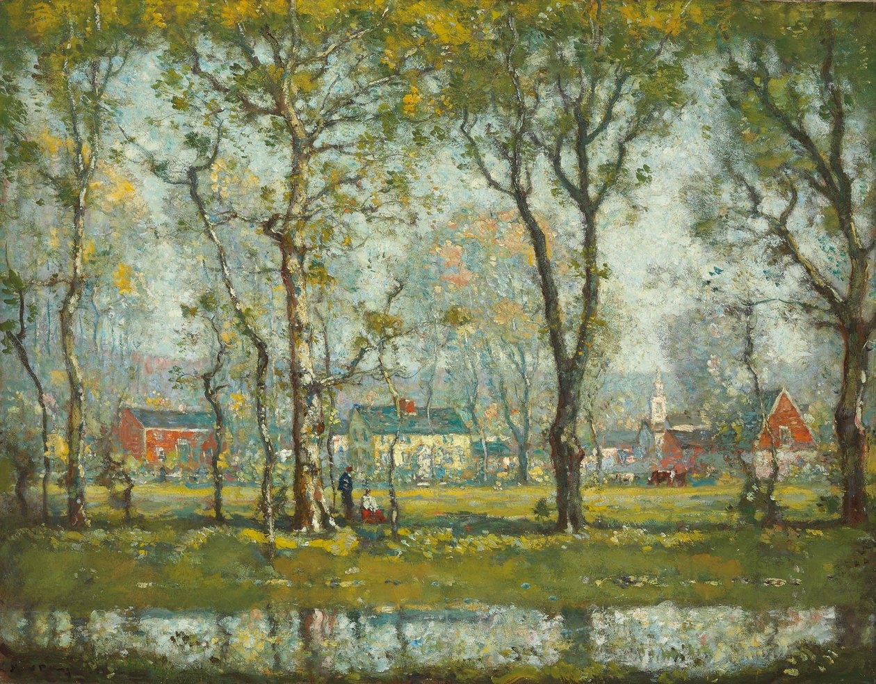 Villaggio del New England da Henry Ward Ranger