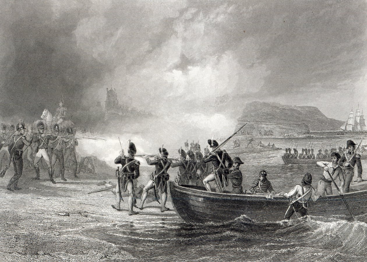 Tentativo della flotta francese di sbarcare a Bantry Bay, Cork nel 1796 da Henry Warren
