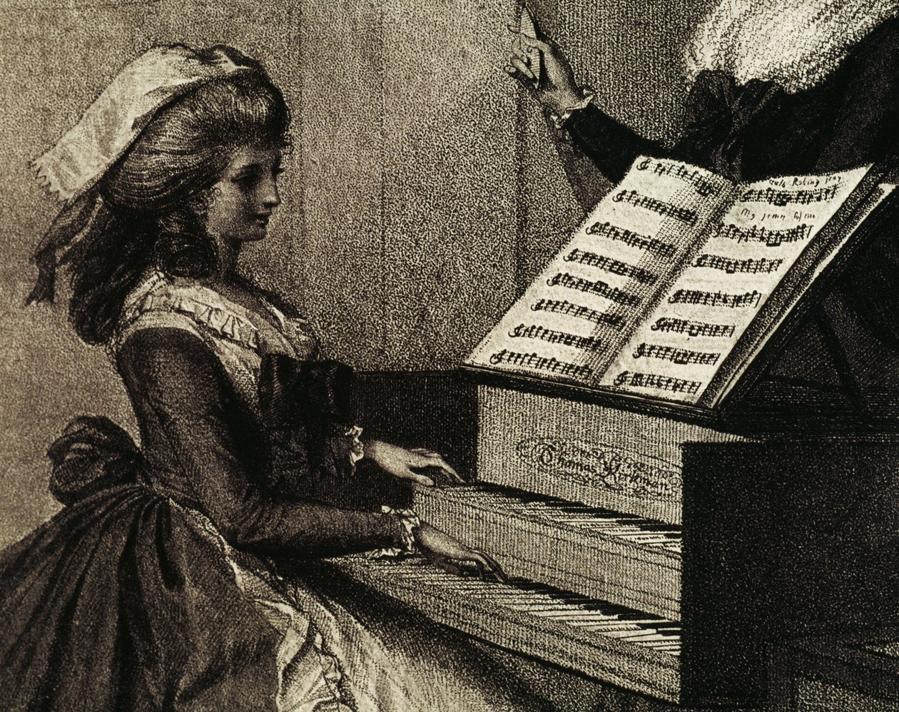 La lezione di musica da Henry William Bunbury