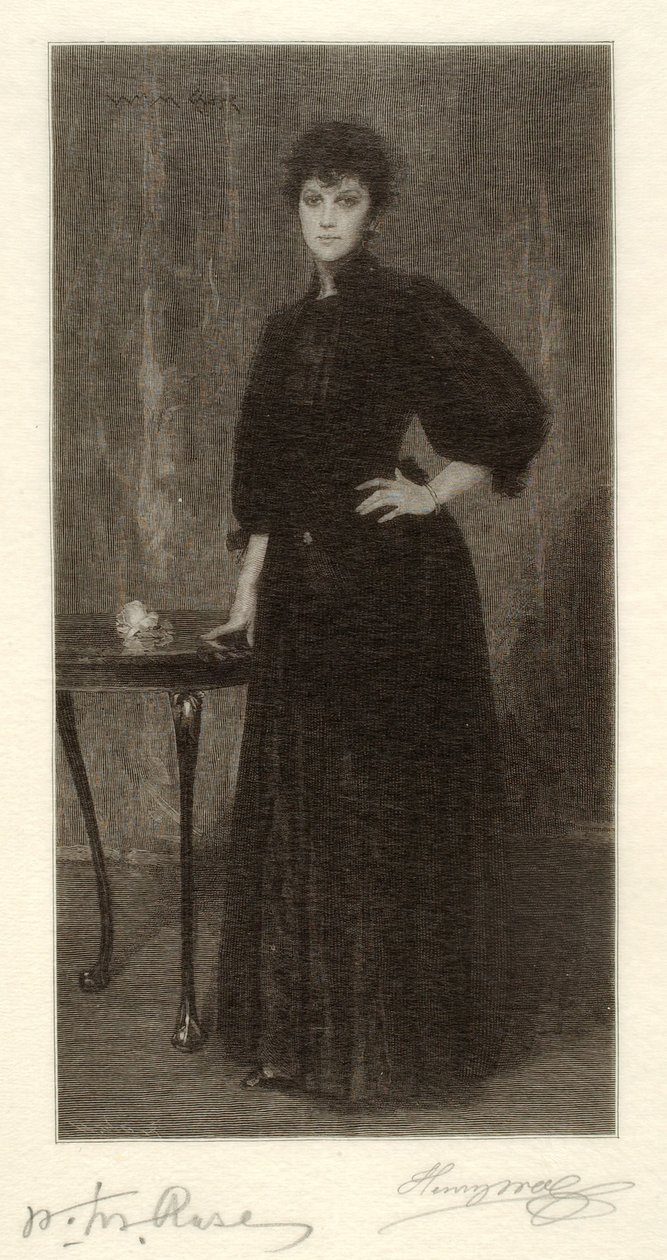 Una signora in nero da Henry Wolf
