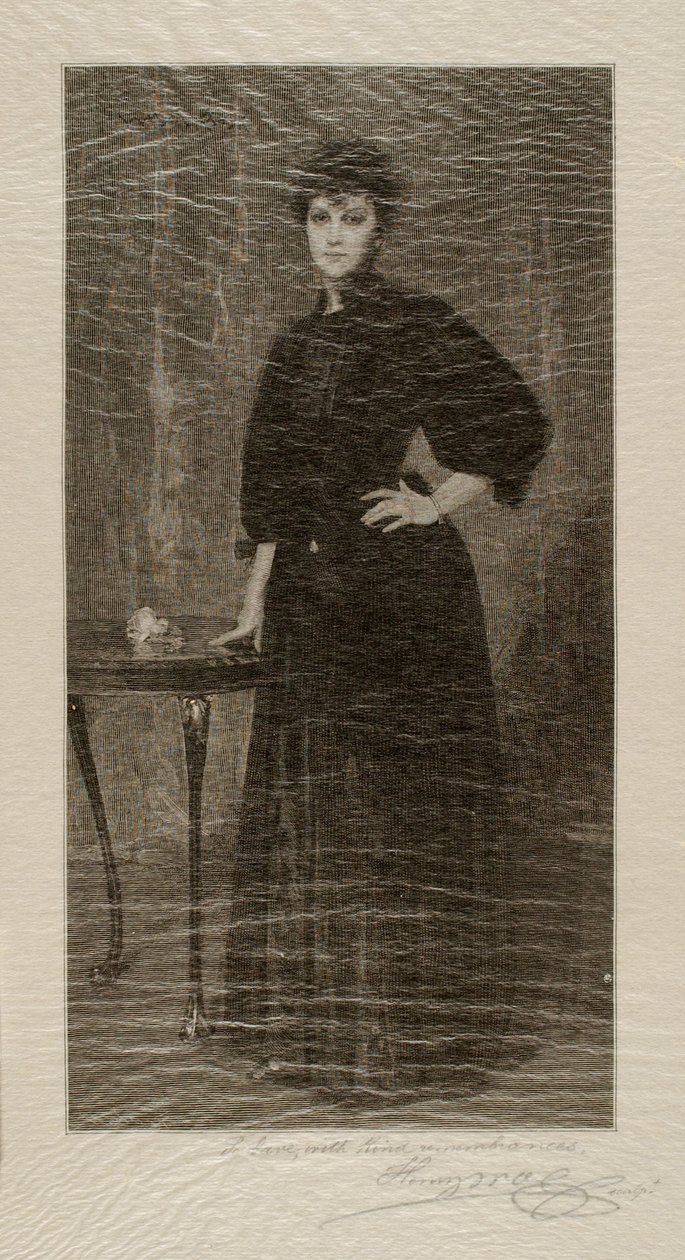 Una signora in nero da Henry Wolf