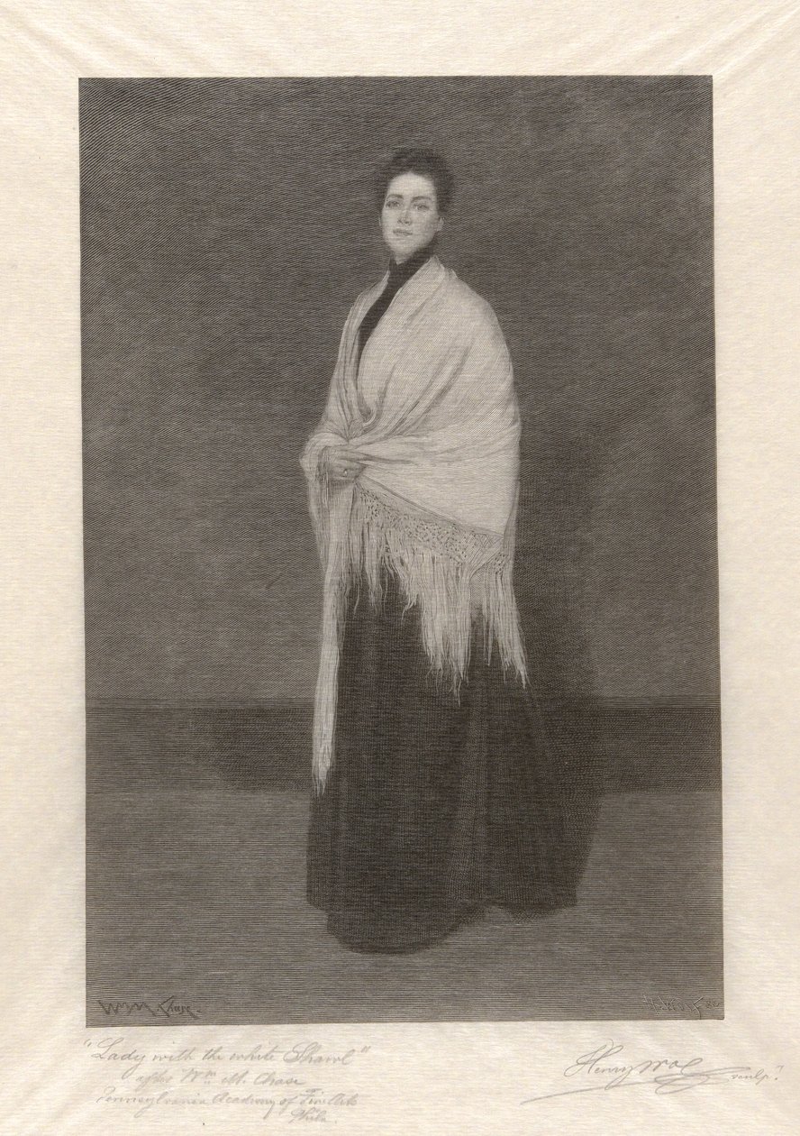 Signora con lo scialle bianco da Henry Wolf