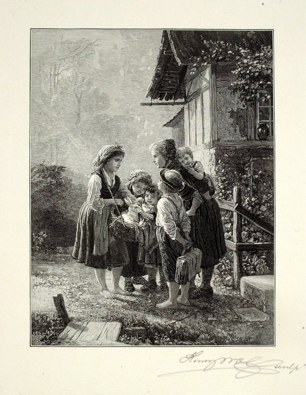 Il piccolo venditore di conigli da Henry Wolf