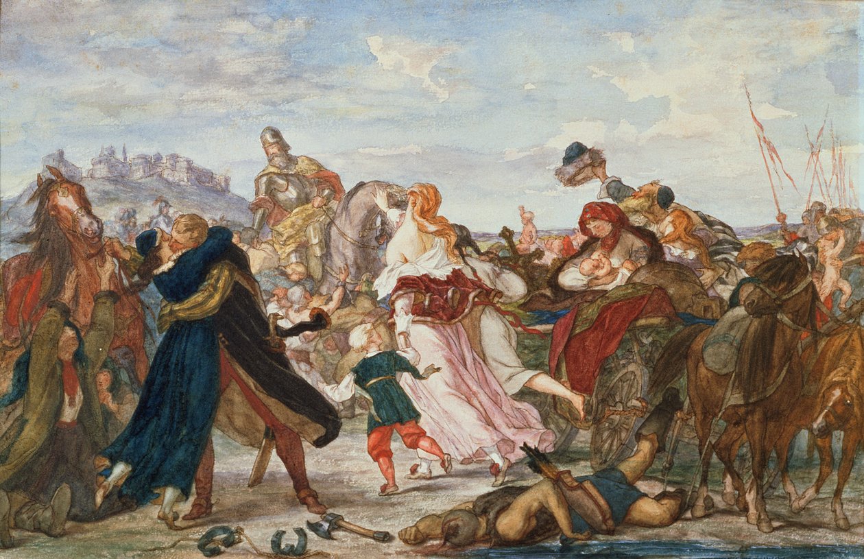 Hetman Koniecpolski che libera prigionieri dai Tartari nel 1624, 1875-76 da Henryk Hipolit Rodakowski