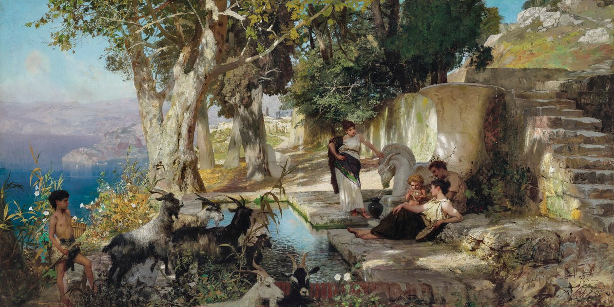 Alla fontana da Henryk Siemiradzki