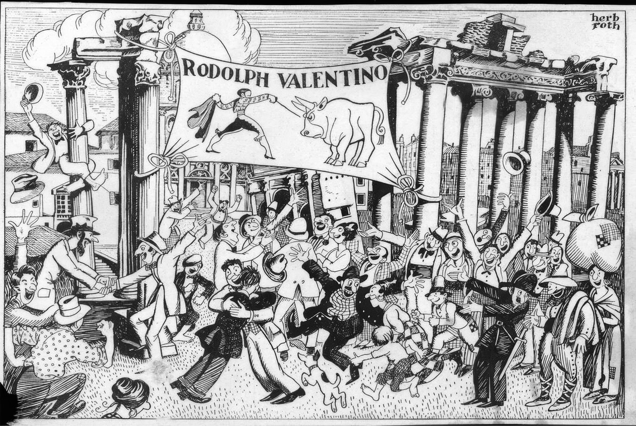 Arrivo di Rodolfo Valentino da Herb Roth