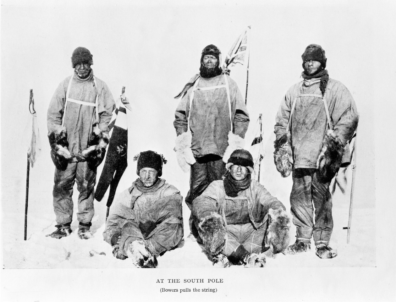 Scott, Wilson, Oates, Bowers ed Evans al Polo Sud da Herbert Ponting