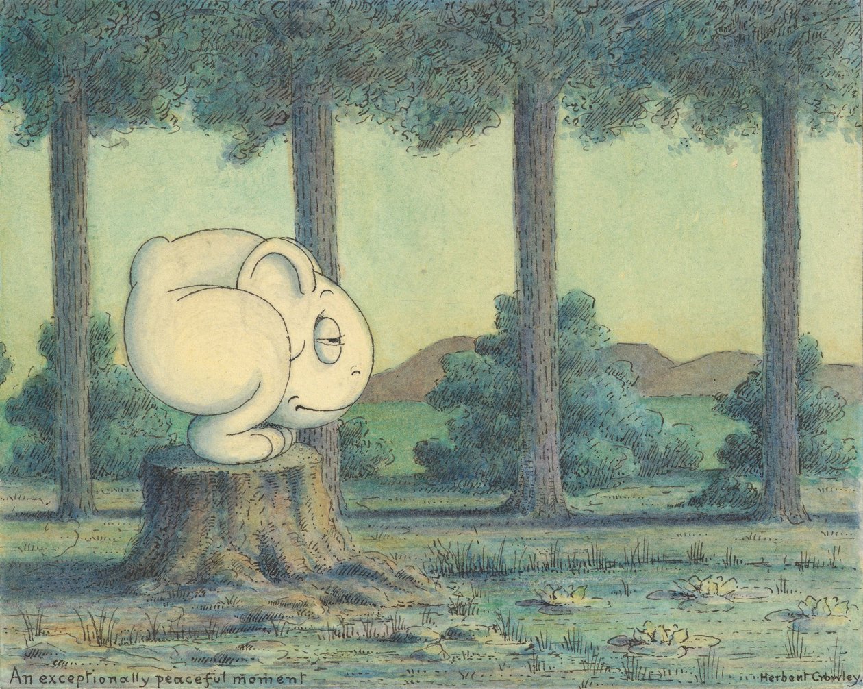 Un momento eccezionalmente tranquillo, c.1910 da Herbert E. Crowley